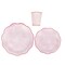 75 Pink White Vintage Floral Paper Plates Cups Party Event Tableware Decorations